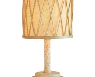 Desk Lamp Simple Rural Creative Handmade Rattan Bamboo Art Solid Wood Table Lamp E27 with Button Switch for Study Office Bedroom Bedside Reading Lamp steampunk buy now online