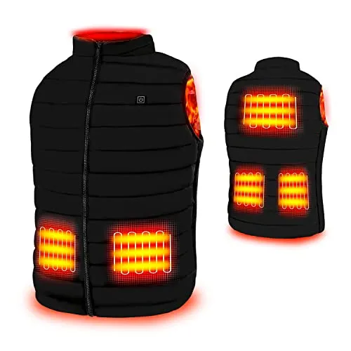 Rrtizan Heated Vest for Mens and Womens, USB Electric Heating Vests, 3 Temperature Levels Electrically Heated Jacket, Size Adjustable, Washable, Winter Warm Vest Coats for Hunting, Outdoor, Camping steampunk buy now online