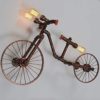 GLXLSBZ Wall Lamps American Vintage 3-Lights Edison Wall Sconce Industrial Creative Bicycle Wall Light Wrought Iron Retro Water Pipe Wall (Indirect Lighting) steampunk buy now online