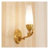 GLXLSBZ Wall Lamp Simple Copper Wall Lamp Bedroom Bedside Aisle Lamp Double Head Living Room E14 Wall Light 17.7" H Wall Sconce Lighting Fi(Home Lighting) steampunk buy now online GLXLSBZ Wall Lamp Simple Copper Wall Lamp Bedroom Bedside Aisle Lamp Double Head Living Room E14 Wall Light 17.7" H Wall Sconce Lighting Fi(Home Lighting) steampunk buy now online