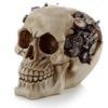 Resin Gothic Steampunk Skull Ornament Gift | Bone Colour Finish | Halloween Gothic by VentureAccessories steampunk buy now online