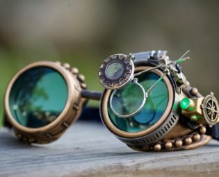 Steampunk Goggles Rave Glasses Victorian gcg aviator cosplay costume clothing accessory for Burning man and music festival by SteampunkLovers steampunk buy now online