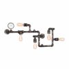 SEESEE.U Vintage Industrial Retro Metal Water Pipe Wall Lamp with Five Edison Light Sources Wall Lamp Steampunk Wall Light with Copper Finish steampunk buy now online