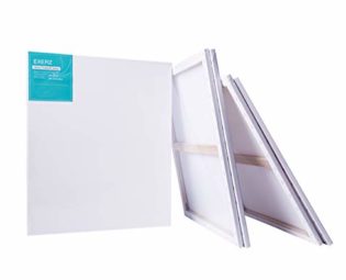 Exerz 50x60cm Pre-Stretched Canvas 4pk - 1.7cm Artist Framed Canvas Blank/ 280GSM 100% Cotton/Triple Primed/Acid Free/Medium Grain/Professional Artist Acrylic Paint, Oil Paint steampunk buy now online