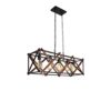 DEORBOB Chandelier American Vintage Country Pendant Lights Steampunk Industrial Hanging Lamp E27 Light Bulb Wrought Iron Wood Droplight Fixture Restaurant Corridor Lamps Suspension Lighting steampunk buy now online