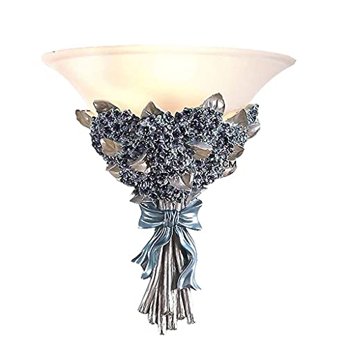 GLXLSBZ Wall Lamp Bouquet Resin Fixed Lamp Wall Lamp Bedroom Living Room Background Wall Creative European Retro Decorative Lighting Wall (Home Lighting) steampunk buy now online