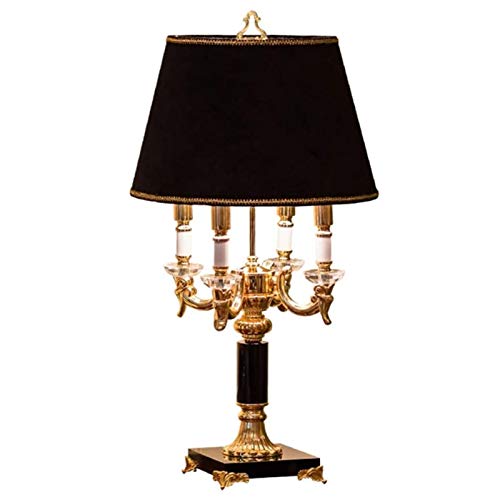 European Crystal Desk Lamp, Bedroom and Living Room Bedside Lamp, Simple and Modern Decorative Table Lamp Black steampunk buy now online