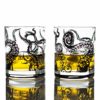 Greenline Goods Whiskey Glasses - 10 Oz Tumbler Gift Set Kraken Whiskey Glasses (Set of 2) | Rocks Glass Octopus Decor | Old Fashioned Rocks Glasses steampunk buy now online