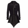 BLESSUME Gothic Victorian Tailcoat Steampunk VTG Coat Jacket Halloween Cosplay Costume (2XL, Black) steampunk buy now online
