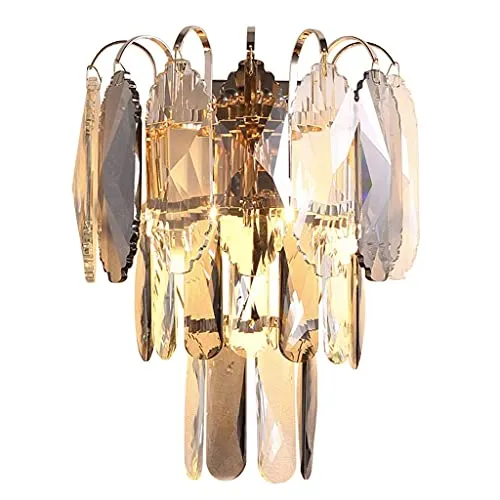 GLXLSBZ Wall Lamp Modern Minimalist Crystal Creative Decoration Wall Lamp Living Room Background Wall Lighting Wall Lamp Bedroom Bedside L(Home Lighting) steampunk buy now online