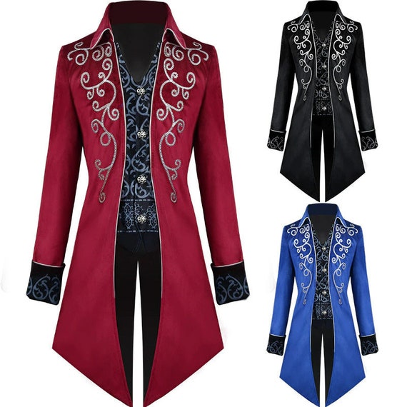 Men Tuxedo Gothic Steampunk Vintage Frock Medieval Victorian Costume by Qararli steampunk buy now online