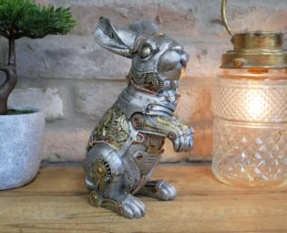 Steampunk Rabbit Home Ornament Unique Quirky High Quality Resin Sculpture / Animal Decor by Exclusivehomegarden steampunk buy now online