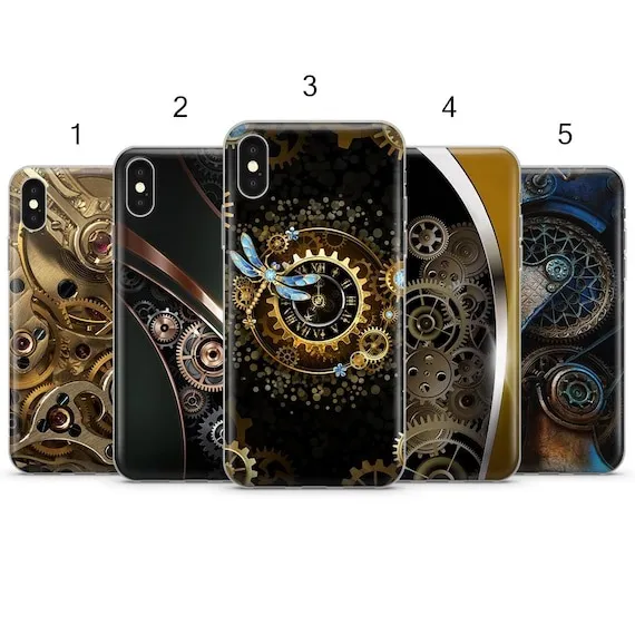 Steampunk theme gears stylish pattern cover for iPhone 7, 8, 11, 12, Galaxy S10, S20, A40, A50, A51, P20, P30 by ClearCutCases steampunk buy now online Steampunk theme gears stylish pattern cover for iPhone 7, 8, 11, 12, Galaxy S10, S20, A40, A50, A51, P20, P30 by ClearCutCases steampunk buy now online