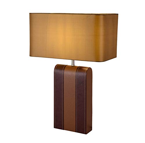 Leather Desk Lamp, Post-Modern Creative Personalized Table Lamp American Simple Living Room Bedside Decorative Lamp steampunk buy now online