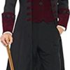 Fever Adult men's Gothic Vamp Costume, Coat, Mock Waistcoat and Cravat, Halloween, Size L, 21323 steampunk buy now online