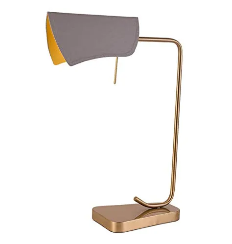 Leather Desk Lamp Simple Modern Hardware Creative Exhibition Hall Decorative Lighting Bedroom Study Reading Table Lamp steampunk buy now online