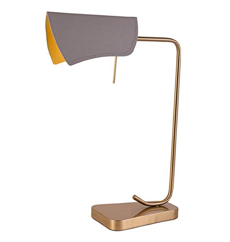 Leather Desk Lamp Simple Modern Hardware Creative Exhibition Hall Decorative Lighting Bedroom Study Reading Table Lamp steampunk buy now online