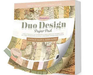 Hunkydory Crafts Duo Design Paper Pad - Vintage Maps & Aged Paper steampunk buy now online