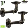 Pipe Shelf Brackets, eSynic 2Pcs Pipe Shelf Brackets Tube Rack Industrial Pipe Brackets for Book Shelf Floating Shelves Scaffold Board (15 * 8cm) with a Mini Bubble Spirit Level steampunk buy now online Pipe Shelf Brackets, eSynic 2Pcs Pipe Shelf Brackets Tube Rack Industrial Pipe Brackets for Book Shelf Floating Shelves Scaffold Board (15 * 8cm) with a Mini Bubble Spirit Level steampunk buy now online