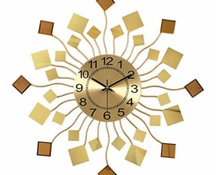Wall Clocks Clocks Handmade Iron Wall Clock Home Living Room Bedroom Mute Clock Decorative Wall Watch 23.6"Mute Electronic Quartz Clock Quartz Wall Clock Silent Non-Ticking Décor steampunk buy now online