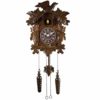 JRZTC Handcrafted Wood Cuckoo Clock Classic Leaf Bird Carving With Adjustable Volume & Night Sensor, Wall Decor Wall Clock For Living Room steampunk buy now online