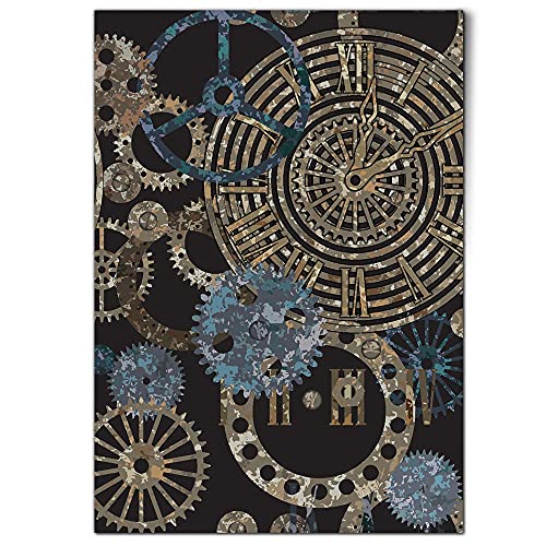 DV design 1 x A1 Poster Art Print - Steampunk Gears Pattern Clockwork Wall Art Paper Posters Large Picture Graphic Photo #24259 steampunk buy now online