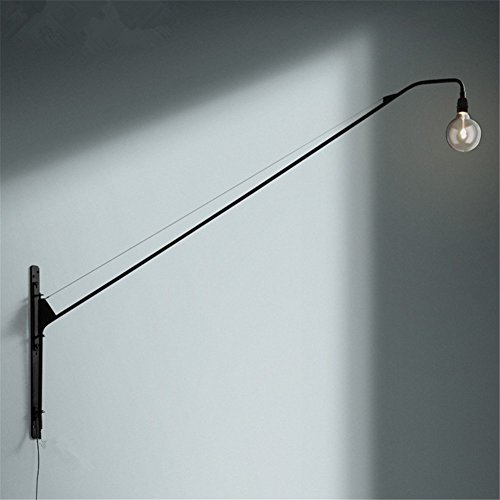 Wall Lights Wall Lamp Industrial Retro Long Arm Iron Wall Sconce E27 Socket with Line and Switch for House, Bar, Restaurants, Coffee Shop, Club Decoration steampunk buy now online