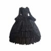 WanYangg Women Vintage Medieval Swing Long Dress,Winter Retro Prom Maxi Dresses Evening Formal Outfit Elegant Gothic Cocktail Lolita Lace Skirt Corset Ball Gowns Goth Rave Clothing Bell Sleeve Costume steampunk buy now online