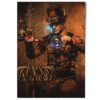 DV design 1 x A1 Poster Art Print - Steampunk Magician Magic Wall Art Paper Posters Large Picture Graphic Photo #14534 steampunk buy now online