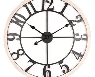 JRZTC Modern Wall Clocks For Living Room Decor Black Wall Clock Non Ticking Silent Movement Suitable For Bedroom Kitchen Office steampunk buy now online