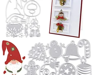 UFLF 2 Sets Christmas Dies Santa Claus Christmas Ornaments Metal Cutting Dies for Card Making Embossing Stencil Templates for Die Cutting DIY Scrapbook Photo Album Craft New Die Cut steampunk buy now online