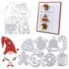 UFLF 2 Sets Christmas Dies Santa Claus Christmas Ornaments Metal Cutting Dies for Card Making Embossing Stencil Templates for Die Cutting DIY Scrapbook Photo Album Craft New Die Cut steampunk buy now online