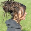 Dark & Medium Brown Mix Synthetic Dreads Falls, 20 inches Long. by TWODOTSHAIR steampunk buy now online
