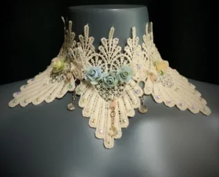 Maida - Wedding Necklace Choker by paintertainment steampunk buy now online