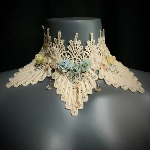 Maida - Wedding Necklace Choker by paintertainment steampunk buy now online