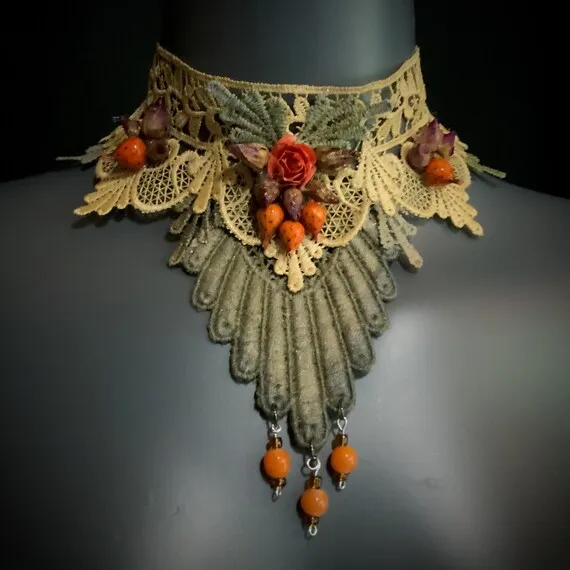 MASALA - Ethnic Inspired Necklace Choker by paintertainment steampunk buy now online