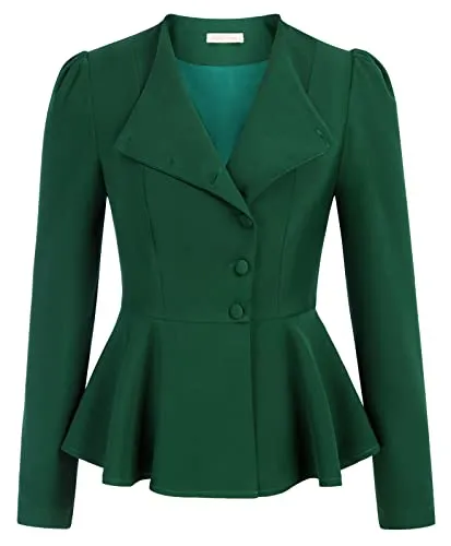 Belle Poque Steampunk Goth Thin Costume For Women Lightweight Vintage Blazers M Green #2 steampunk buy now online