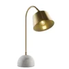 Desk Lamp E27 Light Adjustable Shade Plating Brass Wrought Iron Marble Base Table Lamp with Button Switch for Study Office Living Room Bedroom Modern Simple Bedside Reading Lamp steampunk buy now online