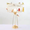 Desk Lamp E27 Light Modern Simple Living Room Bedroom Modern Bedside Lamp Plating Wrought Iron Creative Gold Wire Birdcage Table Lamp with Button Switch (Including 12 Birds Decoration) steampunk buy now online