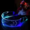 LED Glasses, 7 Colors Cyberpunk Light Up Visor Glasses, Luminous Neon Glasses for Halloween Cosplay Party Bar Club Carnival Concert Live steampunk buy now online