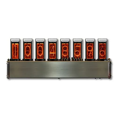 PLRG Simulation Nixie Tube Clock, RGB LED Retro Steampunk Table Clock, APP Control, USB Powered, Gift Box Packaging steampunk buy now online
