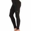 Nuofengkudu Women's High Waist Running Sports Leggings with Pockets Push up Stretch Jogging Bottoms Funky Gym Fitness Yoga Pants Casual Streetwear(Balck,XL) steampunk buy now online