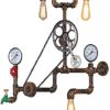 Vintage Industrial Wheel Bearing Bike Wall Lamp Retro Water Pipe Steampunk styel steampunk buy now online