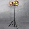 UWY Floor Lamp,Industrial Retro Steampunk Spotlight E27 Black Baking Color Wrought Iron Tripod Floor Light with Foot Switch for Living Room Bedroom steampunk buy now online