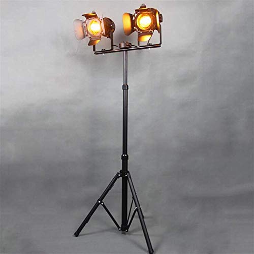 UWY Floor Lamp,Industrial Retro Steampunk Spotlight E27 Black Baking Color Wrought Iron Tripod Floor Light with Foot Switch for Living Room Bedroom steampunk buy now online