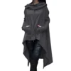 S.CHARMA Womens Sweatshirt Dress, Irregular Long Sleeve Pullover Jumper Ladies Casual High Collar Hoodie Dresses Dark Grey steampunk buy now online S.CHARMA Womens Sweatshirt Dress, Irregular Long Sleeve Pullover Jumper Ladies Casual High Collar Hoodie Dresses Dark Grey steampunk buy now online