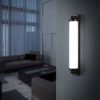 Wall Lights Indoor Lighting Modern Minimalist Chinese Style Bathroom Led Mirror Light Black Bedside Lamp Acrylic Shade Iron Wall Lamp for Bedroom Living Room Corridor(12w-White Light) steampunk buy now online