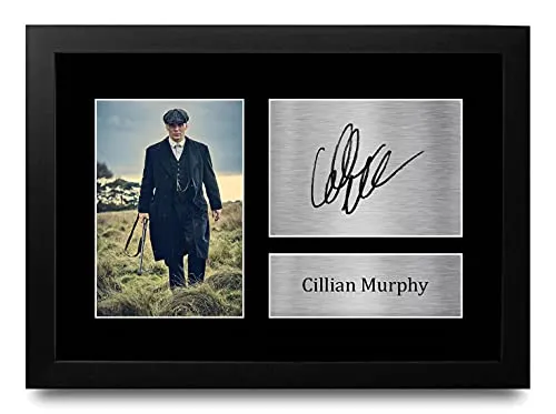 HWC Trading FR Cillian Murphy Gift A4 Printed Autograph FRAMED Peaky Blinders Gifts Print Photo Picture Display steampunk buy now online