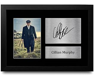 HWC Trading FR Cillian Murphy Gift A4 Printed Autograph FRAMED Peaky Blinders Gifts Print Photo Picture Display steampunk buy now online