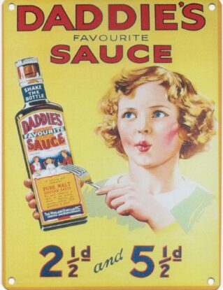 Small Daddies Sauce Metal Advertising Wall Sign Retro Art steampunk buy now online
